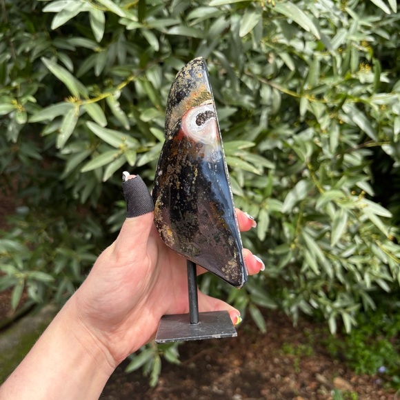 Amethyst Druzy in Polished Agate | Brazil - Picture 4 of 4